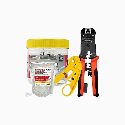 Simply45 S45-PSK10G Pro Series Pass-Through 10G STP Starter Kit Simply45 S45-PSK10G Pro Series Pass-Through 10G STP Starter Kit
