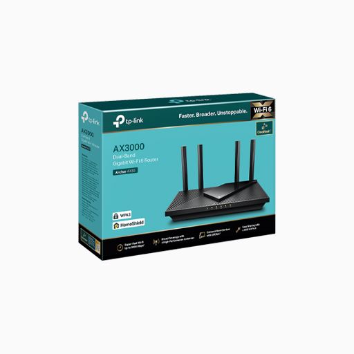 TP-Link Archer AX55 AX3000 Dual Band Gigabit Wi-Fi Router TP-Link Archer AX55 AX3000 Dual Band Gigabit Wi-Fi Router