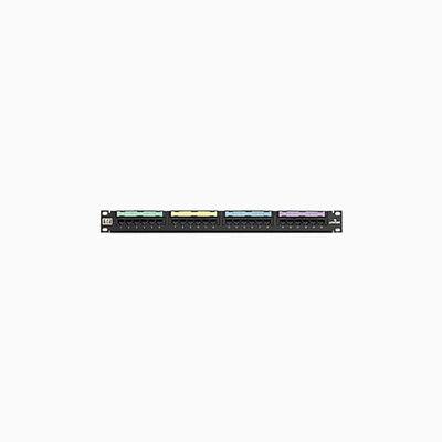 Leviton 5G596-U24 CAT5e Universal Patch Panel, 24-Port, 1U RMS Leviton 5G596-U24 CAT5e Universal Patch Panel, 24-Port, 1U RMS