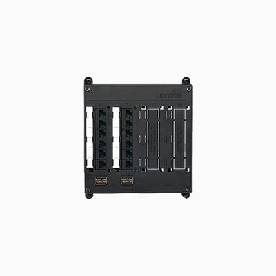 Leviton 476TM-512 Twist and Mount Patch Panel, 12-Ports of CAT5e Leviton 476TM-512 Twist and Mount Patch Panel, 12-Ports of CAT5e