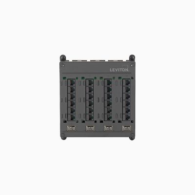 Leviton 43080-1L14 SMC Mount Patch Panel, 24-Ports of CAT5e Leviton 43080-1L14 SMC Mount Patch Panel, 24-Ports of CAT5e