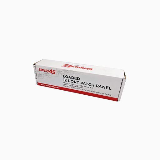 Simply45 S45-2612 CAT6 UTP 12-Port Wall Mount Patch Panel Simply45 S45-2612 CAT6 UTP 12-Port Wall Mount Patch Panel
