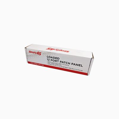 Simply45 S45-2612 CAT6 UTP 12-Port Wall Mount Patch Panel Simply45 S45-2612 CAT6 UTP 12-Port Wall Mount Patch Panel