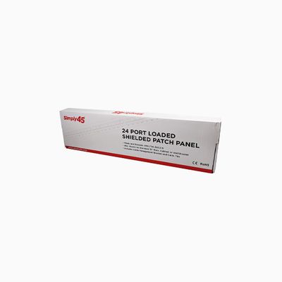 Simply45 S45-2724S 24 Port CAT6A STP Patch Panel Simply45 S45-2724S 24 Port CAT6A STP Patch Panel