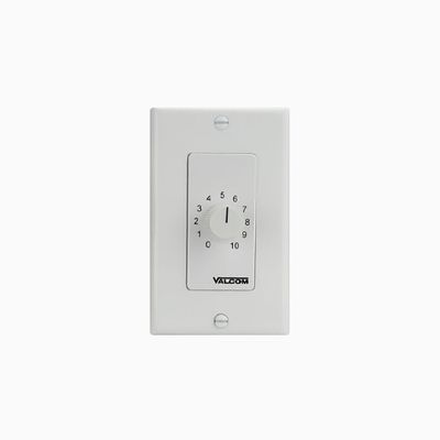 Valcom V-2992-W Single Gang Volume Control Wall Mount, White Valcom V-2992-W Single Gang Volume Control Wall Mount, White