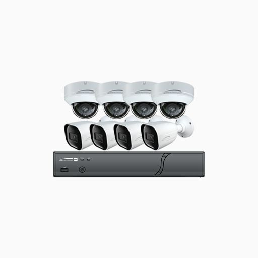 Speco ZIPT8BD2 HD-TVI Video Surveillance 9-Piece Kit Speco ZIPT8BD2 HD-TVI Video Surveillance 9-Piece Kit