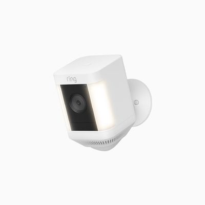 Ring Spotlight Cam Plus, Battery Powered Motion Detection, White Ring Spotlight Cam Plus, Battery Powered Motion Detection, White