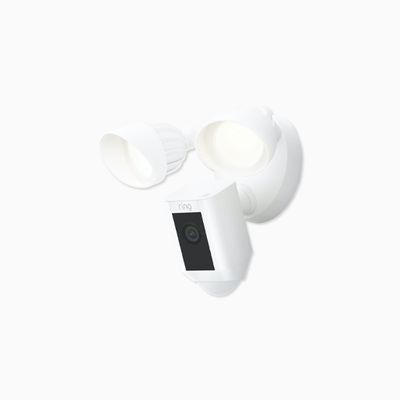 Ring Floodlight Cam Wired Plus with Motion-Activated 1080p, White Ring Floodlight Cam Wired Plus with Motion-Activated 1080p, White