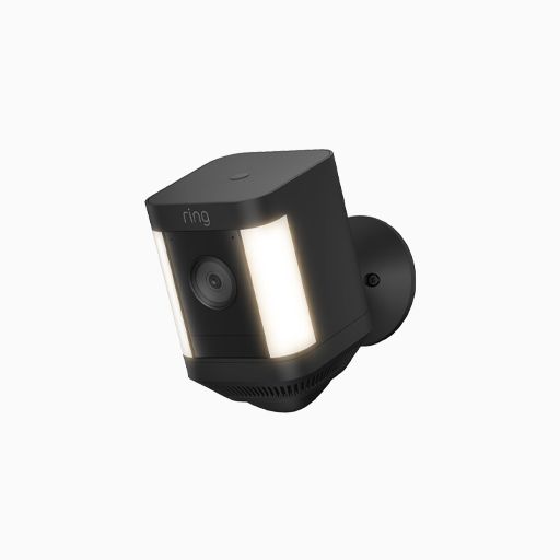 Ring Spotlight Cam Plus, Battery Color Night Vision Camera, Black