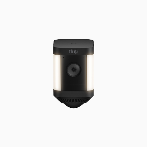 Ring Spotlight Cam Plus, Battery Color Night Vision Camera, Black