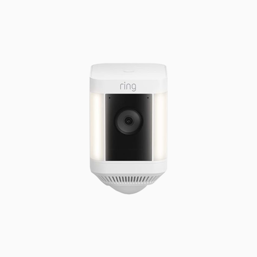 Ring Spotlight Cam Plus, Plug-In with Motion Detection, White