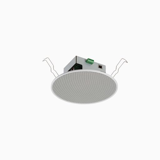 TOA IP-A1PC238 E00 IP Ceiling Speaker, 8W, White TOA IP-A1PC238 E00 IP Ceiling Speaker, 8W, White