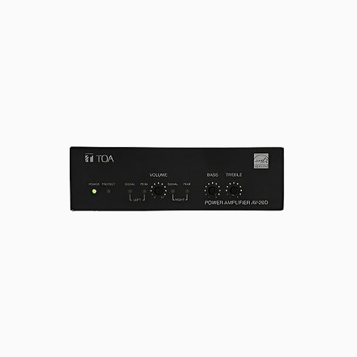 TOA AV20DAM Class Micro Plenum-Rated Power Amplifier, 20W