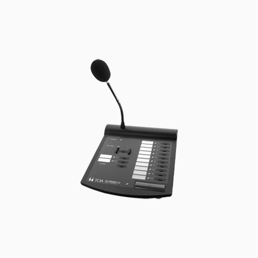 TOA Q-RM9012 D00 12-Zone Remote Microphone, 24V DC TOA Q-RM9012 D00 12-Zone Remote Microphone, 24V DC