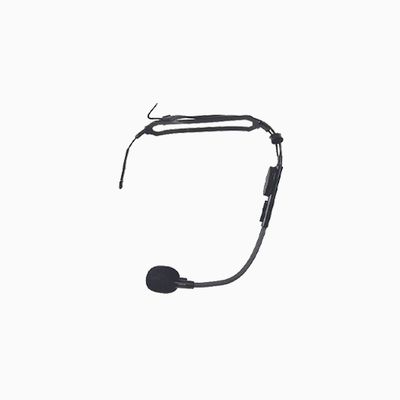 TOA MIC-X33 Electret Condenser Headworn Microphone, Black TOA MIC-X33 Electret Condenser Headworn Microphone, Black