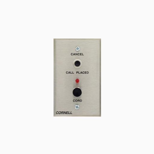 Cornell B-111 Bedside Station with Single Jack, Call Placed Light Cornell B-111 Bedside Station with Single Jack, Call Placed Light