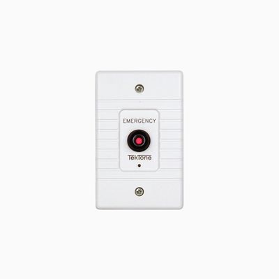 TekTone SF154B Emergency Push Button Switch, 2 Pole, Plastic
