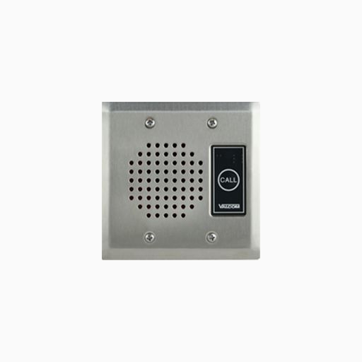 Valcom V-1072B-ST Intercom Doorplate Speaker, LED Talkback