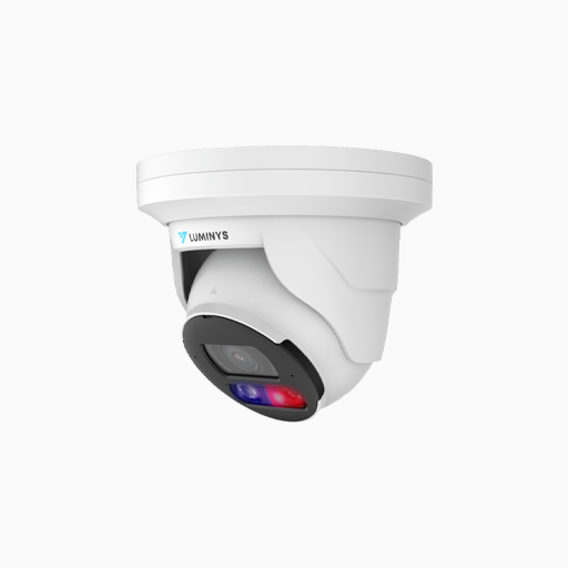 Luminys N5T-8DA2 8MP IP LumiDeterrent Turret Camera, 2.8mm
