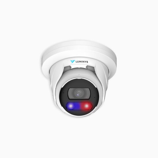 Luminys N5T-8DA2 8MP IP LumiDeterrent Turret Camera, 2.8mm