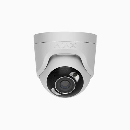 AJAX 126265.197.WH1 8MP IP Turret IR Camera, 2.8mm