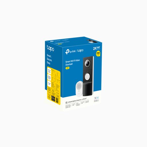 TP-Link Tapo D235 2K 5MP Doorbell Camera 180° View AI Detection