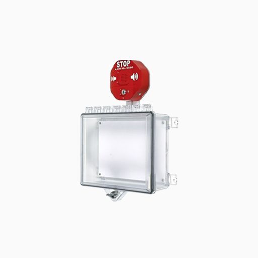 STI 7523 Polycarbonate Cabinet with Cabinet Stop Sign Alarm