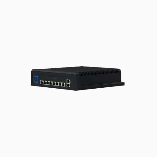 Ubiquiti USW-INDUSTRIAL 8-Port Industrial Layer 2 PoE Switch, Black