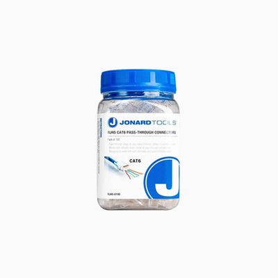 Jonard Tools RJ45-6100 Rj45 CAT6 Pass-Through, 100-pack Jonard Tools RJ45-6100 Rj45 CAT6 Pass-Through, 100-pack