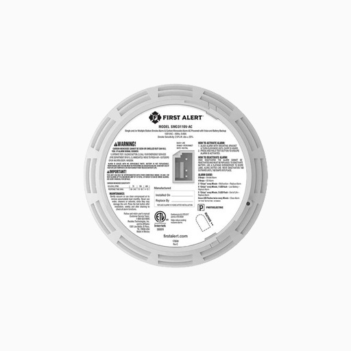 First Alert 1046791 Hardwire Smoke and CO Alarm with Voice Alert