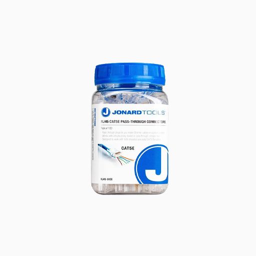 Jonard Tools RJ45-5100 CAT5e RJ45 Pass-Through Connectors