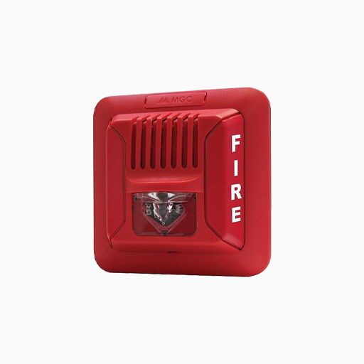 Secutron FHS-400-RR Wall Mount Horn and Strobe, Red