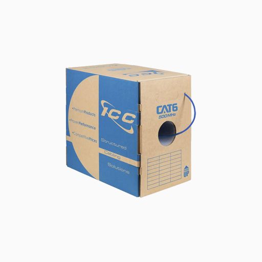 ICC ICCABR6VBL CAT6 CMR Riser 23AWG 100% Solid Pure Copper ICC ICCABR6VBL CAT6 CMR Riser 23AWG 100% Solid Pure Copper