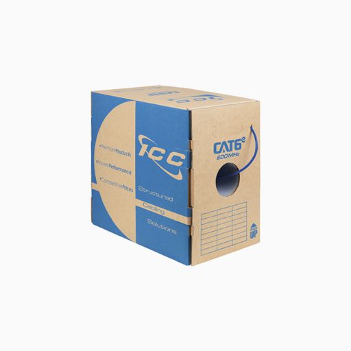 ICC ICCABR6EBL CAT6e CMR Riser 23AWG 100% Solid Pure Copper