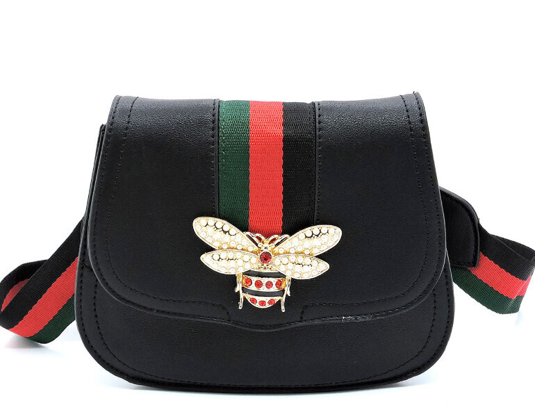 LHU129-1BK   Bumble Bee Bag   Black