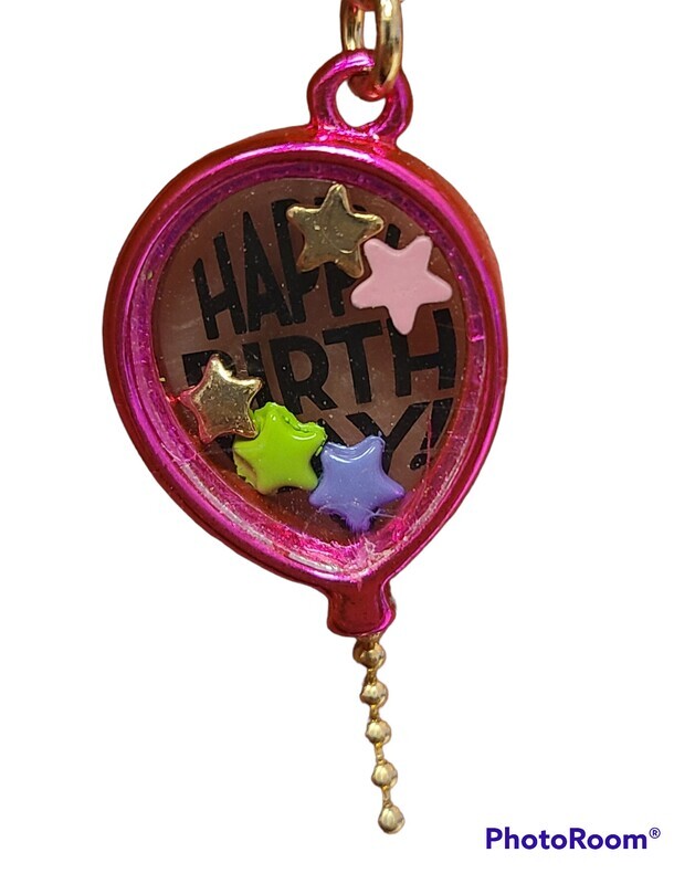 Charm It!   Gold Birthday Balloon Shaker