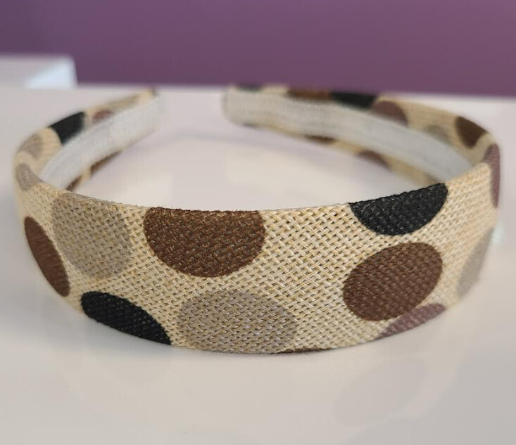 HC24677B   Brown Polka Dot Headband