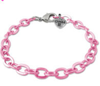 Charm It!   Pink Chain Bracelet