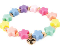 Charm It!   Gold Pastel Star Stretch Bead