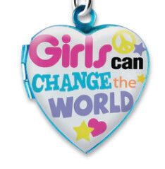 Charm It!   Girls Can Change the World Locket