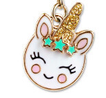 Charm It!   Gold Unicorn Smiley Charm