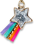 Charm It!   Gold Glitter Shooting Star Charm