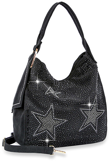 BAM-1721-BK   Petite Pearl Accented Shoulder Bag   Color:Black