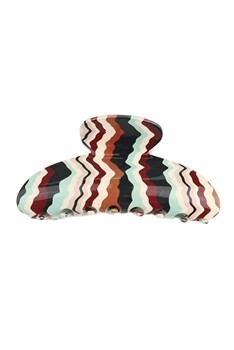 L3516   Ripple Printed Acrylic Hair Clip