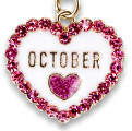 Charm It!   Gold October Birthstone Charm