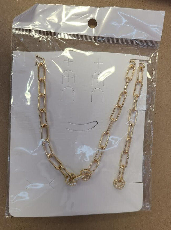 2 Piece Gold Filled Heart Set (Necklace &amp; Bracelet)