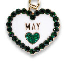 Charm It!   Gold May Birthstone Charm