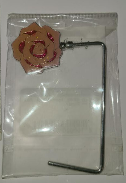 GB462   Handbag Hook/ Flower   Pink