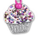 Charm It!   Glitter Cupcake Charm