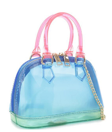 JB-5893-CB Multi Tone Fashion Jelly Tote Bag